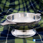 Quaich, the Scottish cup of welcome. A two handled shallow cup